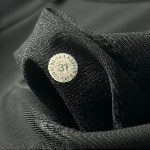 Lululemon Commission Pant Slim Warpstreme Black 31 - Picture 5 of 5
